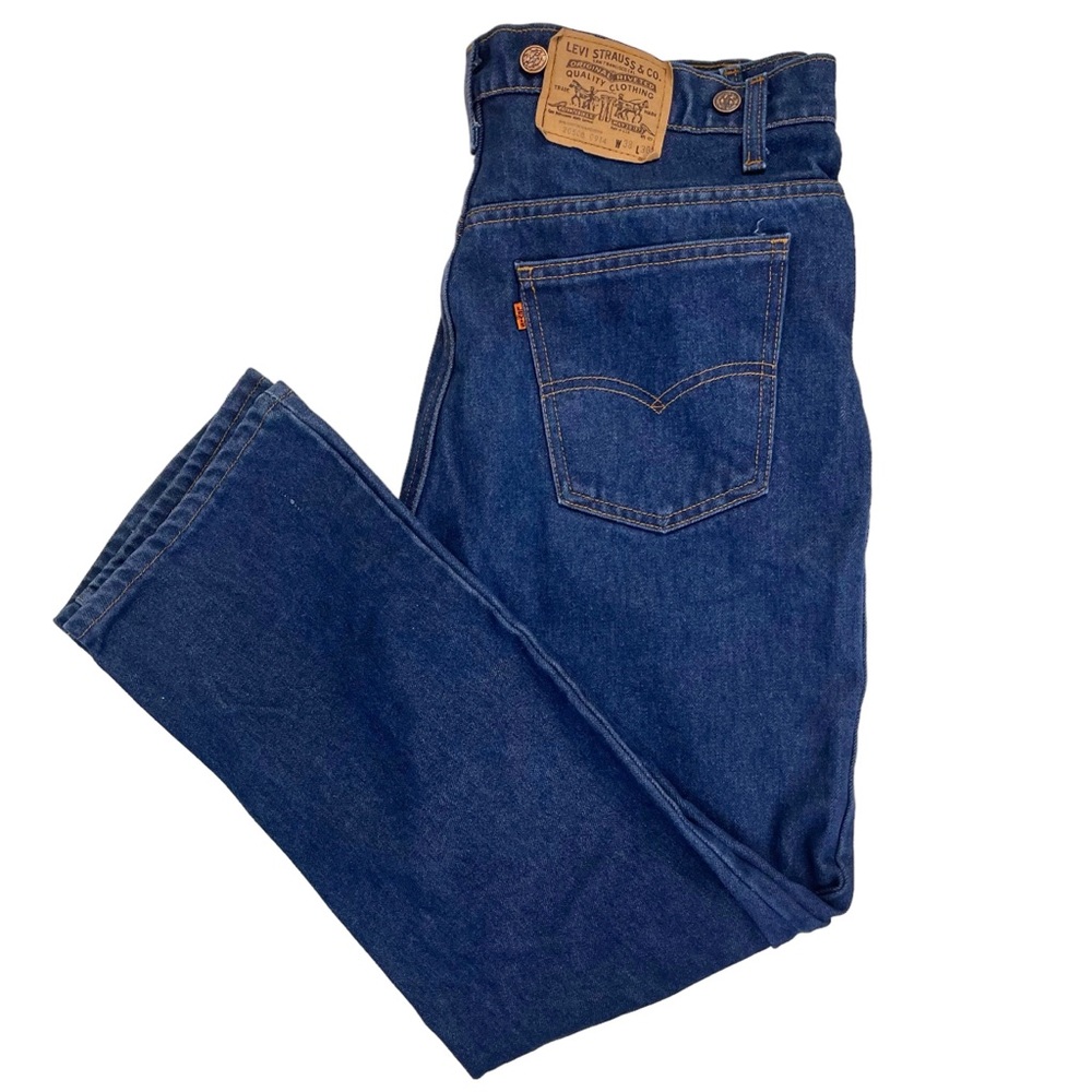 🎉 HP! ❤️ Vintage Orange Tab Levi’s w/ Suspender Buttons - Picture 1 of 8